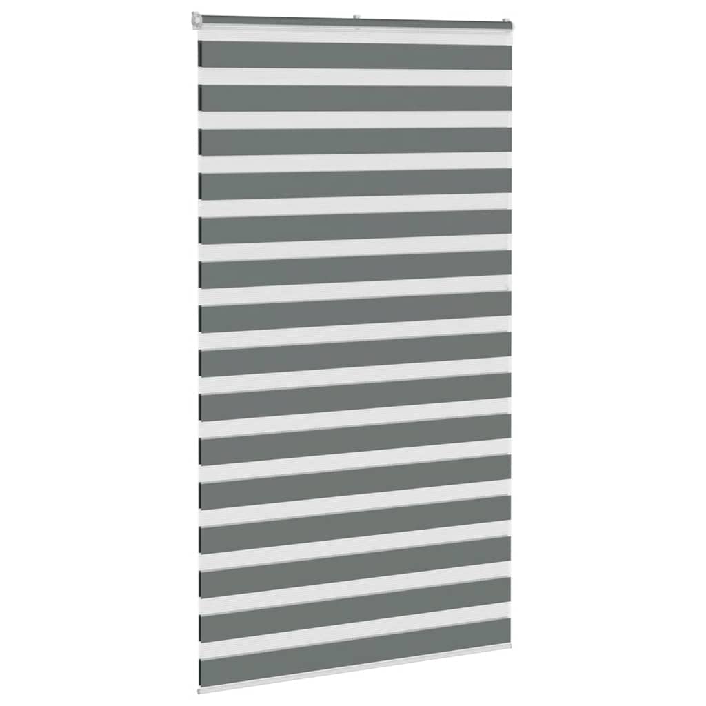 Thumbnail - vidaXL Zebrarollo Dunkelgrau 135x230 cm Stoffbreite 130,9 cm Polyester