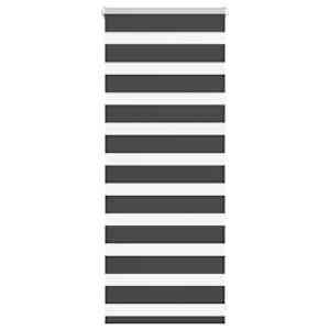 idaXL Zebra senčilo črna 65x100 cm tkanina širina 60,9 cm poliester