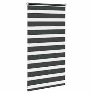 Zebra roleta černá 75x100 cm šířka látky 70,9 cm polyester - obrázek 4