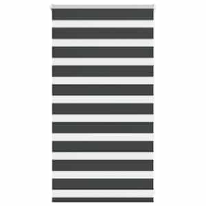 Zebra roleta černá 85x100 cm šířka látky 80,9 cm polyester - obrázek 1