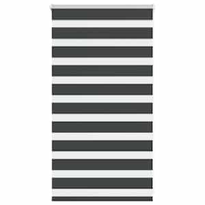 idaXL Zebra senčilo črna 85x100 cm tkanina širina 80,9 cm poliester