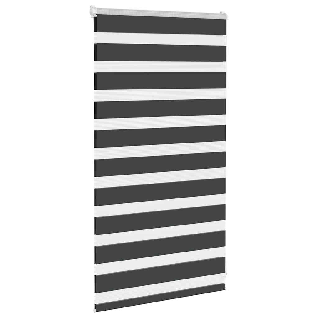 Thumbnail - vidaXL Zebrarollo Schwarz 85x100 cm Stoffbreite 80,9 cm Polyester