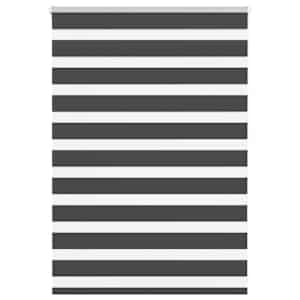 idaXL Zebra senčilo črna 95x100 cm tkanina širina 90,9 cm poliester