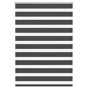 Zebra roleta černá 100x100 cm šířka látky 95,9 cm polyester - obrázek 1