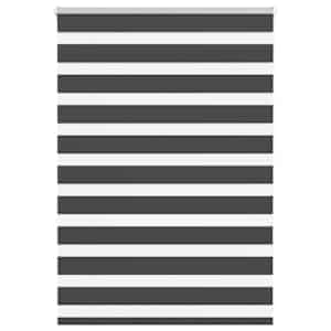 idaXL Zebra senčilo črna 105x100 cm tkanina širina 100,9 cm poliester