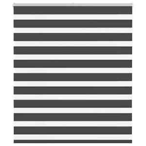 idaXL Zebra senčilo črna 120x100 cm tkanina širina 115,9 cm poliester