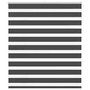 Zebra roleta černá 125x100 cm šířka látky 120,9 cm polyester - obrázek 1