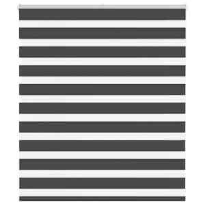 idaXL Zebra senčilo črna 130x100 cm tkanina širina 125,9 cm poliester