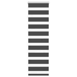 idaXL Zebra senčilo črna 45x150 cm tkanina širina 40,9 cm poliester