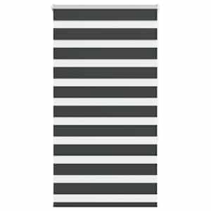 idaXL Zebra senčilo črna 75x150 cm tkanina širina 70,9 cm poliester