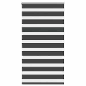 idaXL Zebra senčilo črna 85x150 cm tkanina širina 80,9 cm poliester