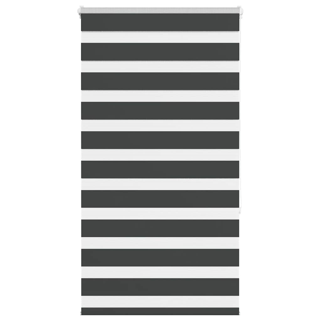 vidaXL Zebrarollo Schwarz 90x150 cm Stoffbreite 85,9 cm Polyester