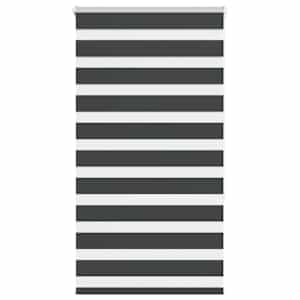Zebra roleta černá 90x150 cm šířka látky 85,9 cm polyester - obrázek 1