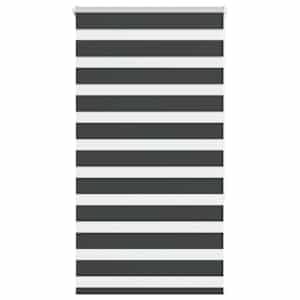 idaXL Zebra senčilo črna 90x150 cm tkanina širina 85,9 cm poliester