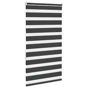 Zebra roleta černá 90x150 cm šířka látky 85,9 cm polyester - obrázek 4