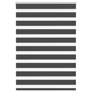 idaXL Zebra senčilo črna 105x150 cm tkanina širina 100,9 cm poliester