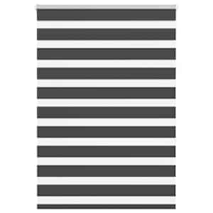 idaXL Zebra senčilo črna 115x150 cm tkanina širina 110,9 cm poliester