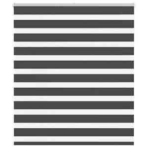 idaXL Zebra senčilo črna 120x150 cm tkanina širina 115,9 cm poliester