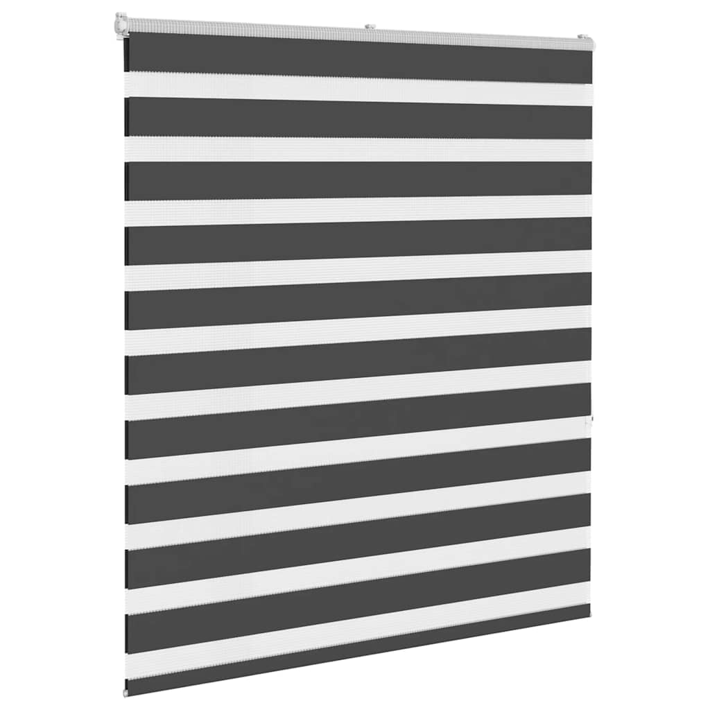 Thumbnail - vidaXL Zebrarollo Schwarz 130x150 cm Stoffbreite 125,9 cm Polyester