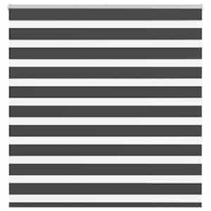 idaXL Zebra senčilo črna 140x150 cm tkanina širina 135,9 cm poliester