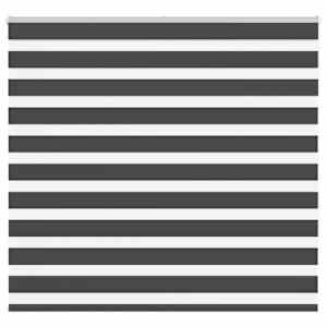 idaXL Zebra senčilo črna 160x150 cm tkanina širina 155,9 cm poliester