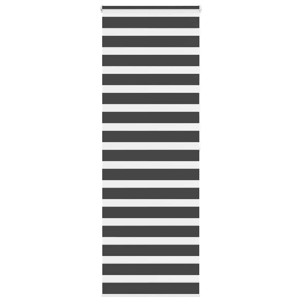 vidaXL Zebra roleta čierna 85x200 cm šírka látky 80,9 cm polyester