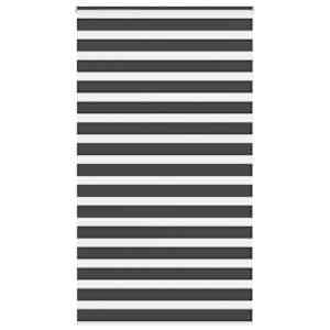 idaXL Zebra senčilo črna 135x200 cm tkanina širina 130,9 cm poliester