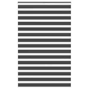 idaXL Zebra senčilo črna 140x200 cm tkanina širina 135,9 cm poliester