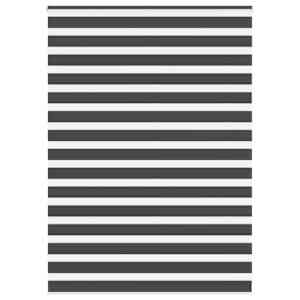 idaXL Zebra senčilo črna 155x200 cm tkanina širina 150,9 cm poliester