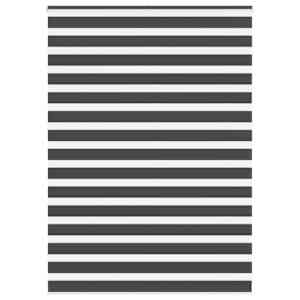 idaXL Zebra senčilo črna 160x200 cm tkanina širina 155,9 cm poliester