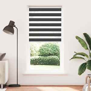 Zebra roleta černá 110x230 cm šířka látky 105,9 cm polyester - obrázek 2