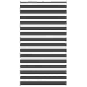 idaXL Zebra senčilo črna 130x230 cm tkanina širina 125,9 cm poliester