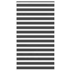 idaXL Zebra senčilo črna 135x230 cm tkanina širina 130,9 cm poliester