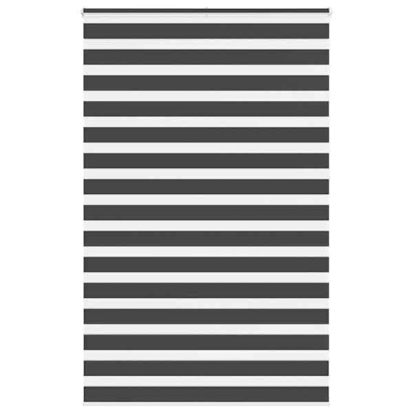 vidaXL sebrakardin, must, 145 x 230 cm, kangas, laius 140,9 cm, pol&uuml;ester