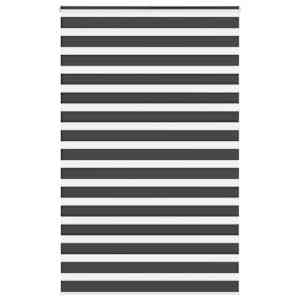 Zebra senčilo črne barve 145x230 cm, širina blaga 140,9 cm, poliester