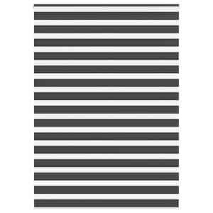 Zebra senčilo črne barve 155x230 cm, širina blaga 150,9 cm, poliester