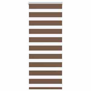 Zebra roleta hnědá 60x100 cm šířka látky 55,9 cm polyester - obrázek 1