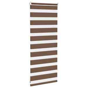 Zebra roleta hnědá 60x100 cm šířka látky 55,9 cm polyester - obrázek 3