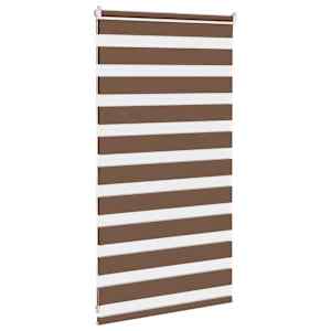 Zebra roleta hnědá 85x100 cm šířka látky 80,9 cm polyester - obrázek 4
