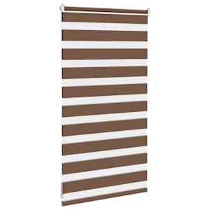 Zebra roleta hnědá 90x100 cm šířka látky 85,9 cm polyester - obrázek 4