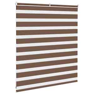Zebra roleta hnědá 120x100 cm šířka látky 115,9 cm polyester - obrázek 4