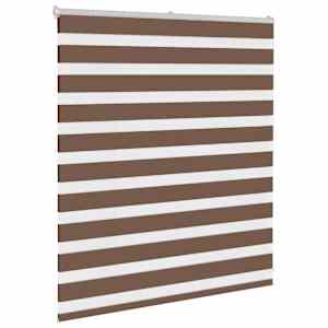 Zebra roleta hnědá 125x100 cm šířka látky 120,9 cm polyester - obrázek 3