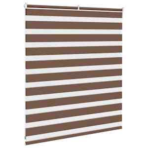 Zebra roleta hnědá 125x100 cm šířka látky 120,9 cm polyester - obrázek 4