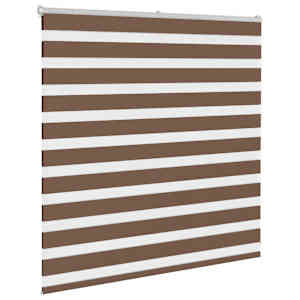 Zebra roleta hnědá 145x100 cm šířka látky 140,9 cm polyester - obrázek 3
