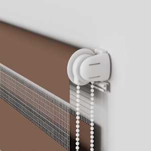 Zebra roleta hnědá 145x100 cm šířka látky 140,9 cm polyester - obrázek 10
