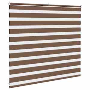 Zebra roleta hnědá 165x100 cm šířka látky 160,9 cm polyester - obrázek 4