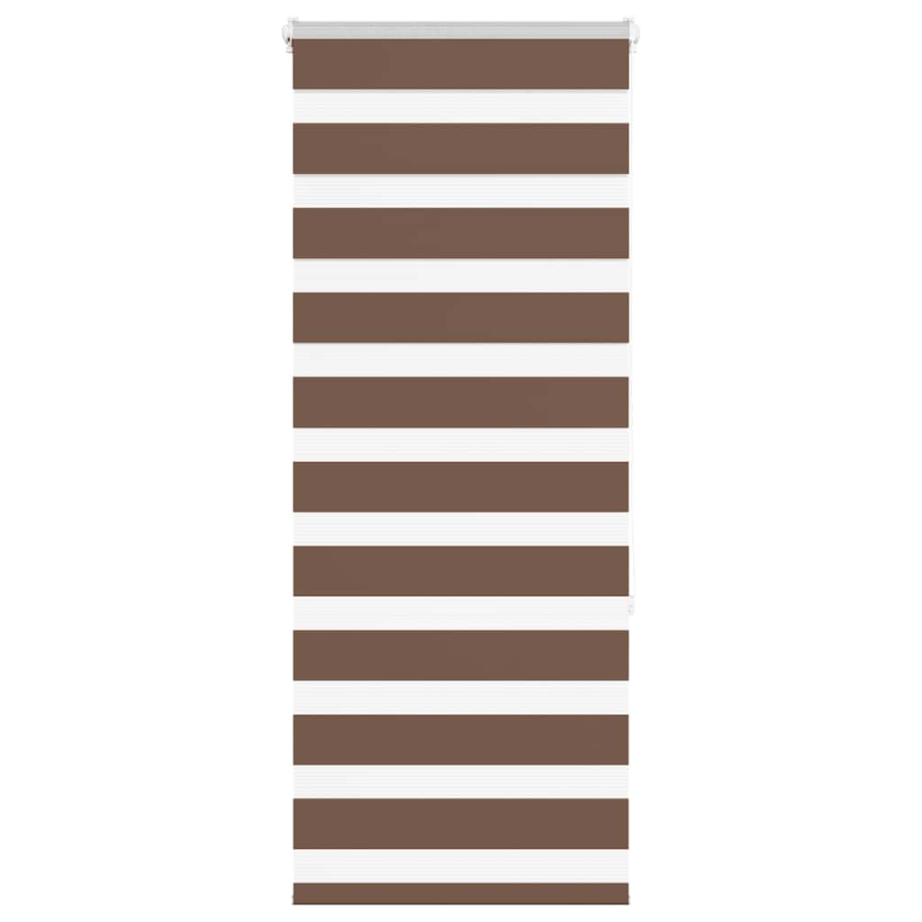 vidaXL Doppelrollo Braun 55x150 cm Stoffbreite 50,9 cm Polyester