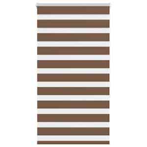 Zebra roleta hnědá 70x150 cm šířka látky 65,9 cm polyester - obrázek 1