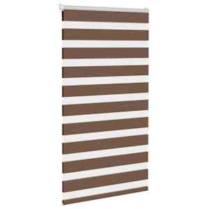 Zebra roleta hnědá 70x150 cm šířka látky 65,9 cm polyester - obrázek 3