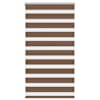 vidaXL Triibuline ruloo pruun 75x150 cm kanga laius 70,9 cm pol&uuml;ester